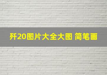 歼20图片大全大图 简笔画